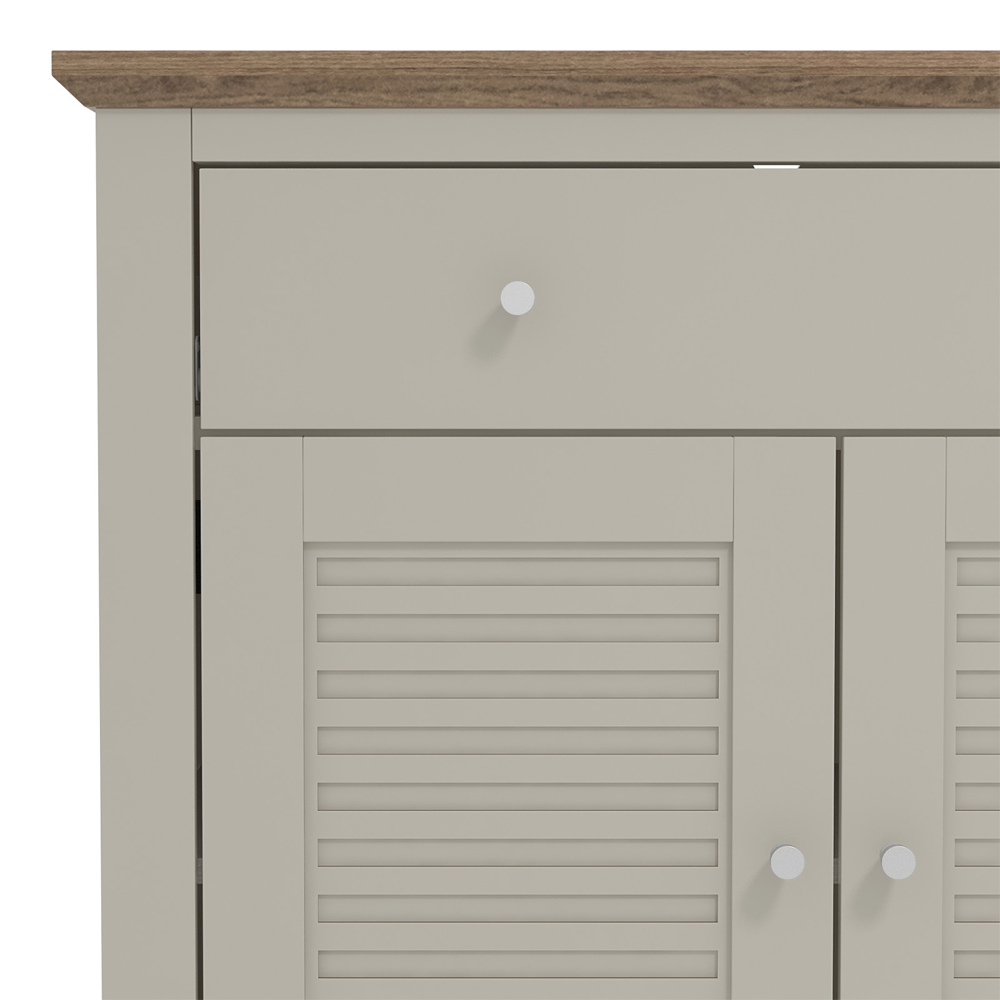 Shelby Wooden Sideboard With 2 Doors 1 Drawer In Light Grey