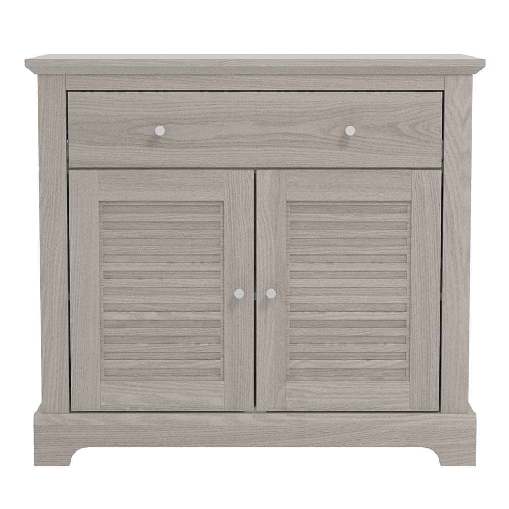 Shelby Wooden Sideboard With 2 Doors 1 Drawer In Warm Grey