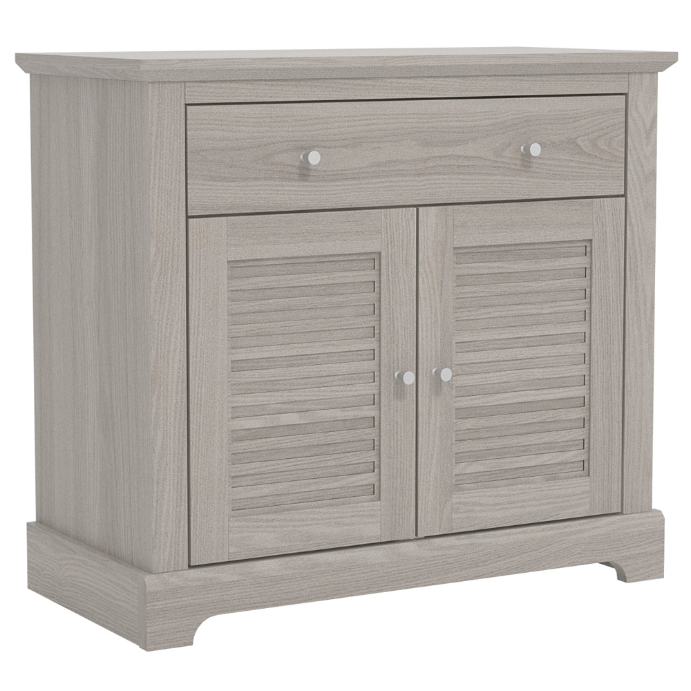 Shelby Wooden Sideboard With 2 Doors 1 Drawer In Warm Grey