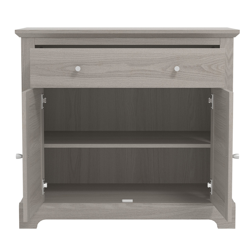 Shelby Wooden Sideboard With 2 Doors 1 Drawer In Warm Grey