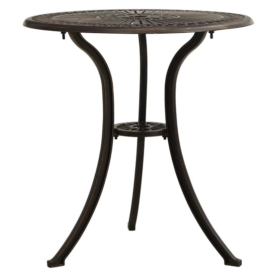 Shelton Cast Aluminium 3 Piece Bistro Set In Bronze