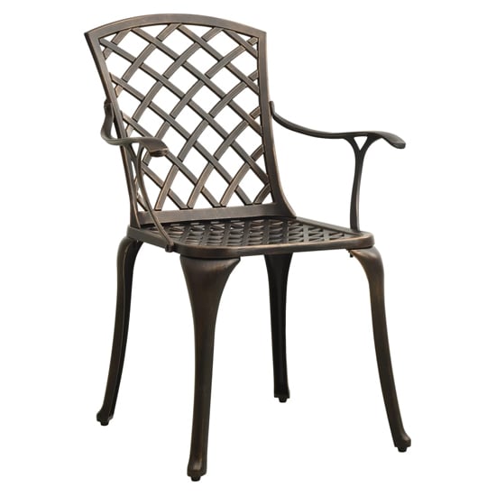 Shelton Cast Aluminium 3 Piece Bistro Set In Bronze