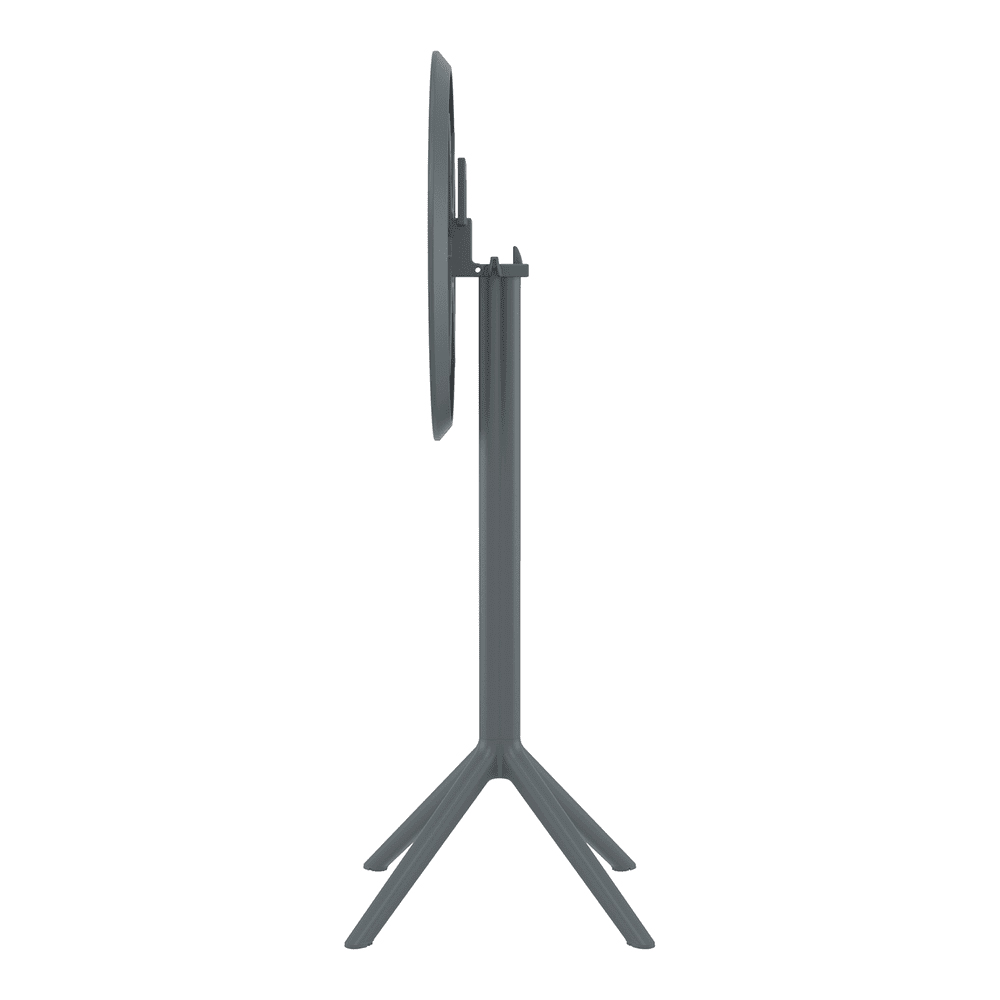 Shipley 60cm Polypropylene Bar Table In Dark Grey
