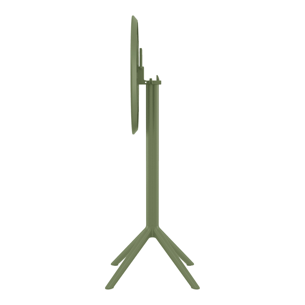 Shipley 60cm Polypropylene Bar Table In Olive Green