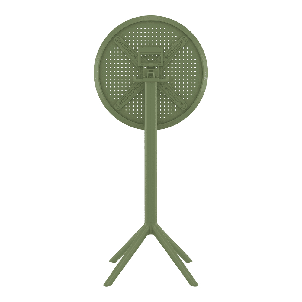 Shipley 60cm Polypropylene Bar Table In Olive Green