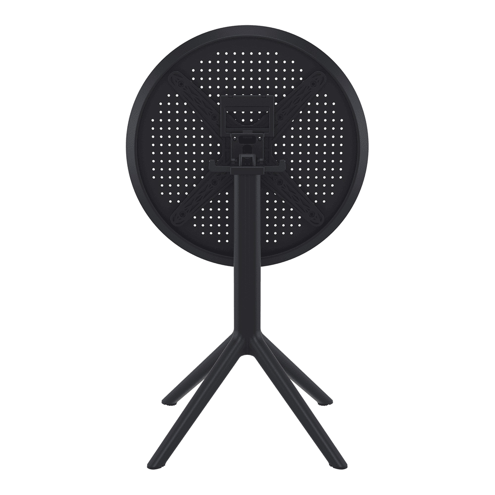 Shipley 60cm Polypropylene Outdoor Dining Table In Black