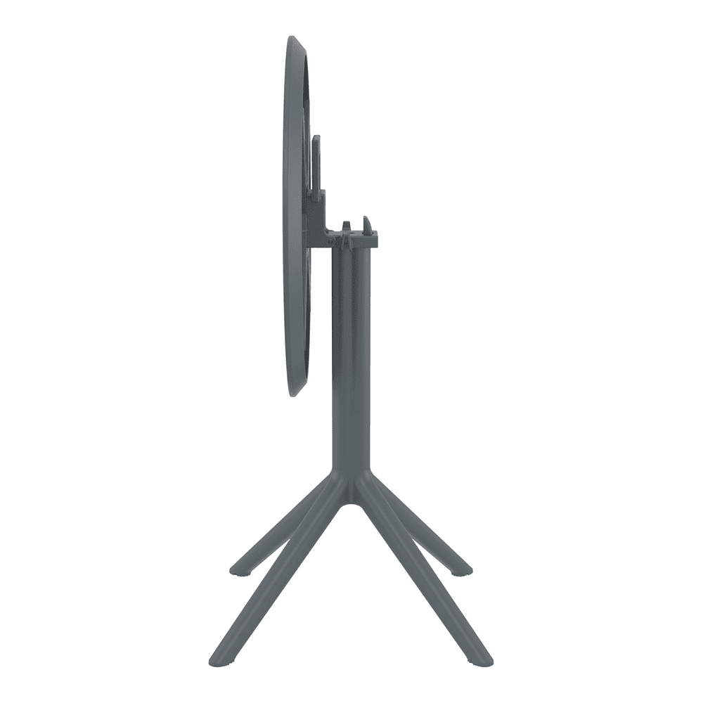 Shipley 60cm Polypropylene Outdoor Dining Table In Dark Grey