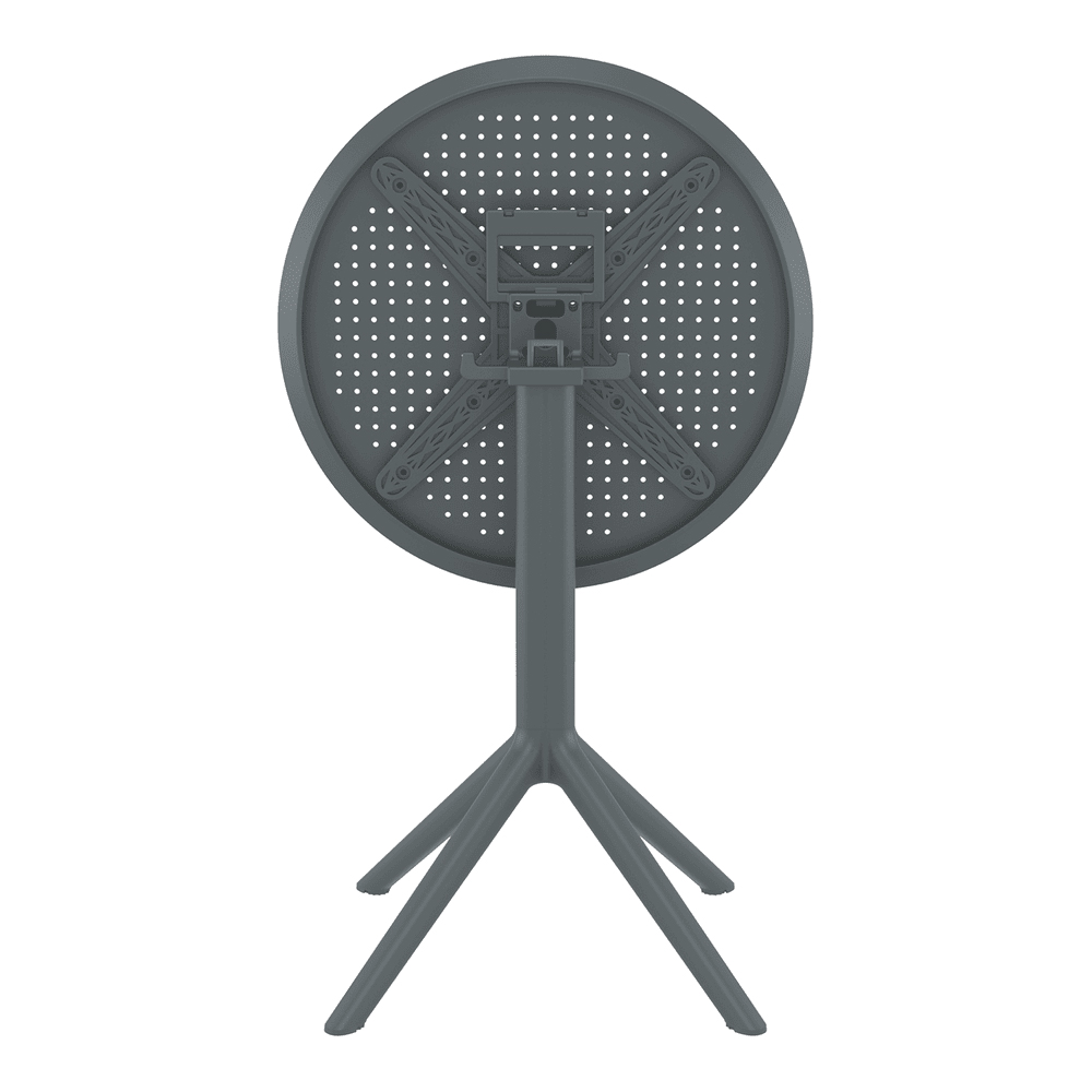 Shipley 60cm Polypropylene Outdoor Dining Table In Dark Grey