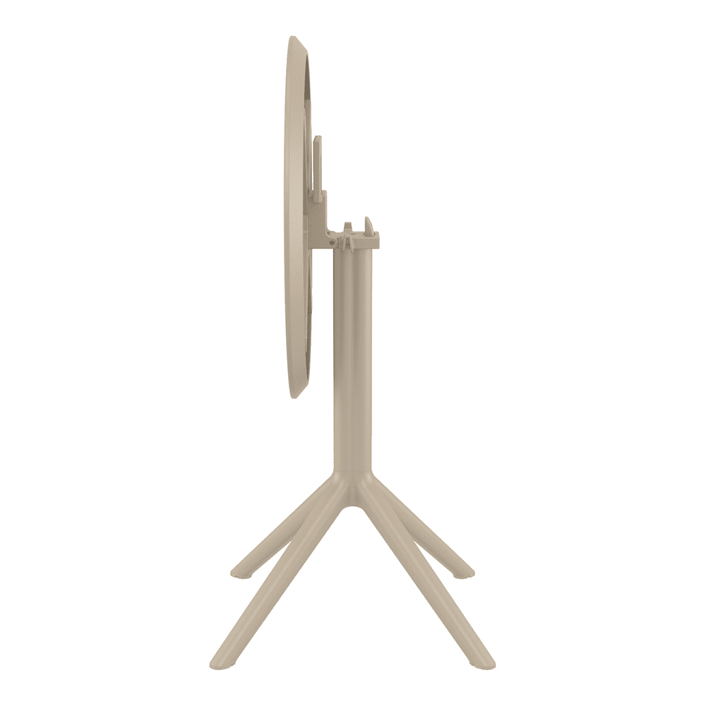 Shipley 60cm Polypropylene Outdoor Dining Table In Taupe