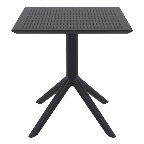 Shipley Outdoor Square 70cm Dining Table In Black_2