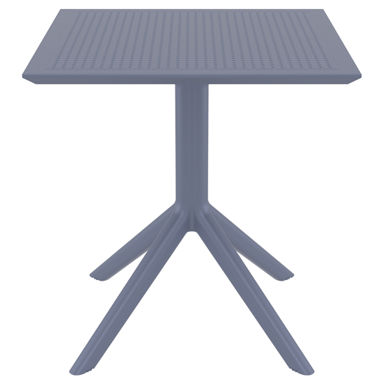 Shipley Outdoor Square 70cm Dining Table In Dark Grey_2