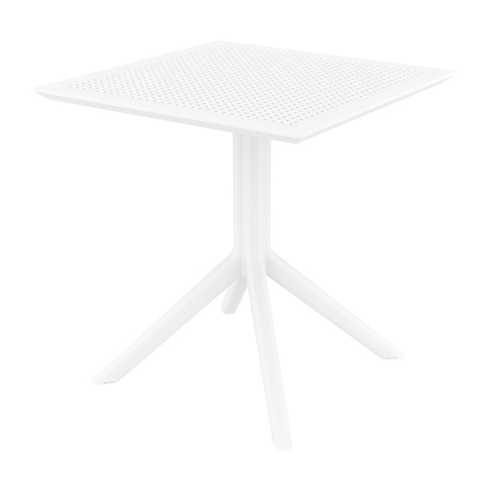 Product photograph of Shipley Outdoor Square 70cm Dining Table In White from Furniture in Fashion