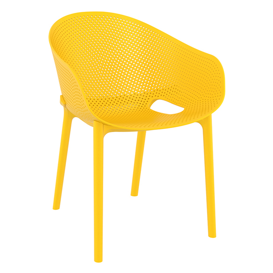 Read more about Shipley outdoor stacking armchair in yellow