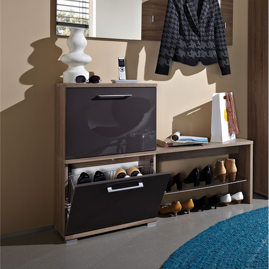 shoe bench 3162 165 - 7 Reasons To Choose In Favour Of Shoe Cabinet In Black Gloss