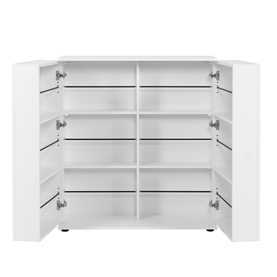Shelbyville Wooden Shoe Storage Cabinet In White