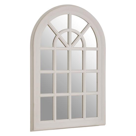 Read more about Sholas window design wall bedroom mirror in white frame