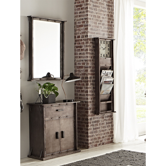 Shores Wooden 2 Doors 1 Drawer Storage Cabinet In Anthracite_3
