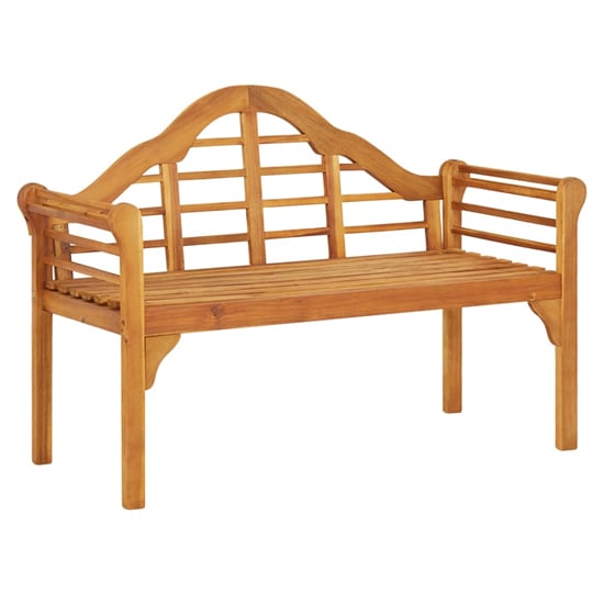 Photo of Shriya wooden garden seating bench in brown