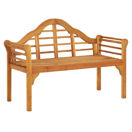 Shriya Wooden Garden Seating Bench In Brown