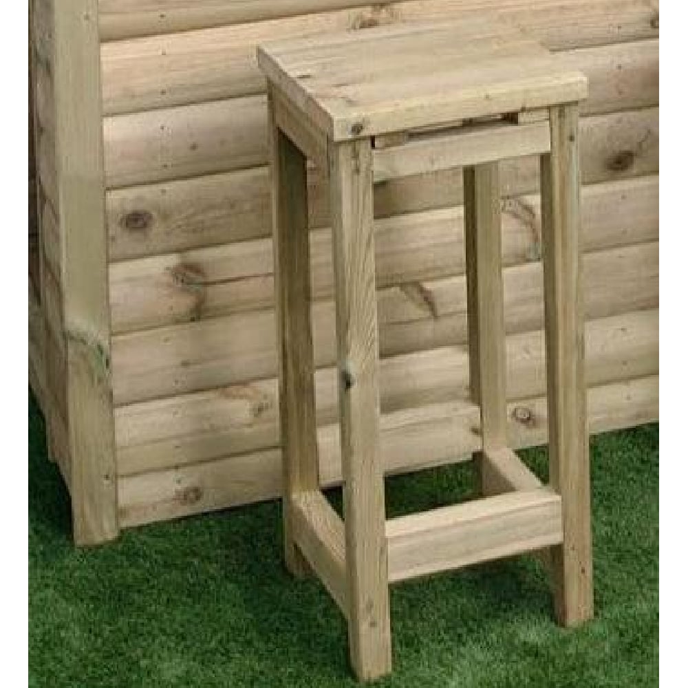 Sidney Wooden Garden Bar Stool In Natural