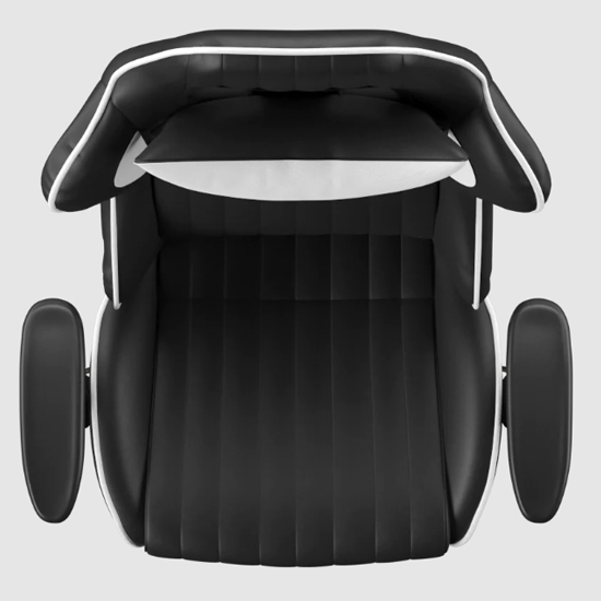 Siena Faux Leather Recliner Gaming Chair In Black And White_5