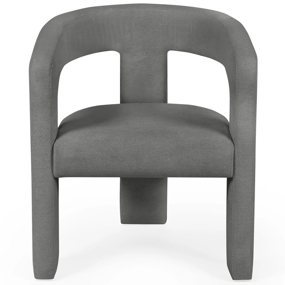 Siena Grey Fabric Dining Chairs - Pair