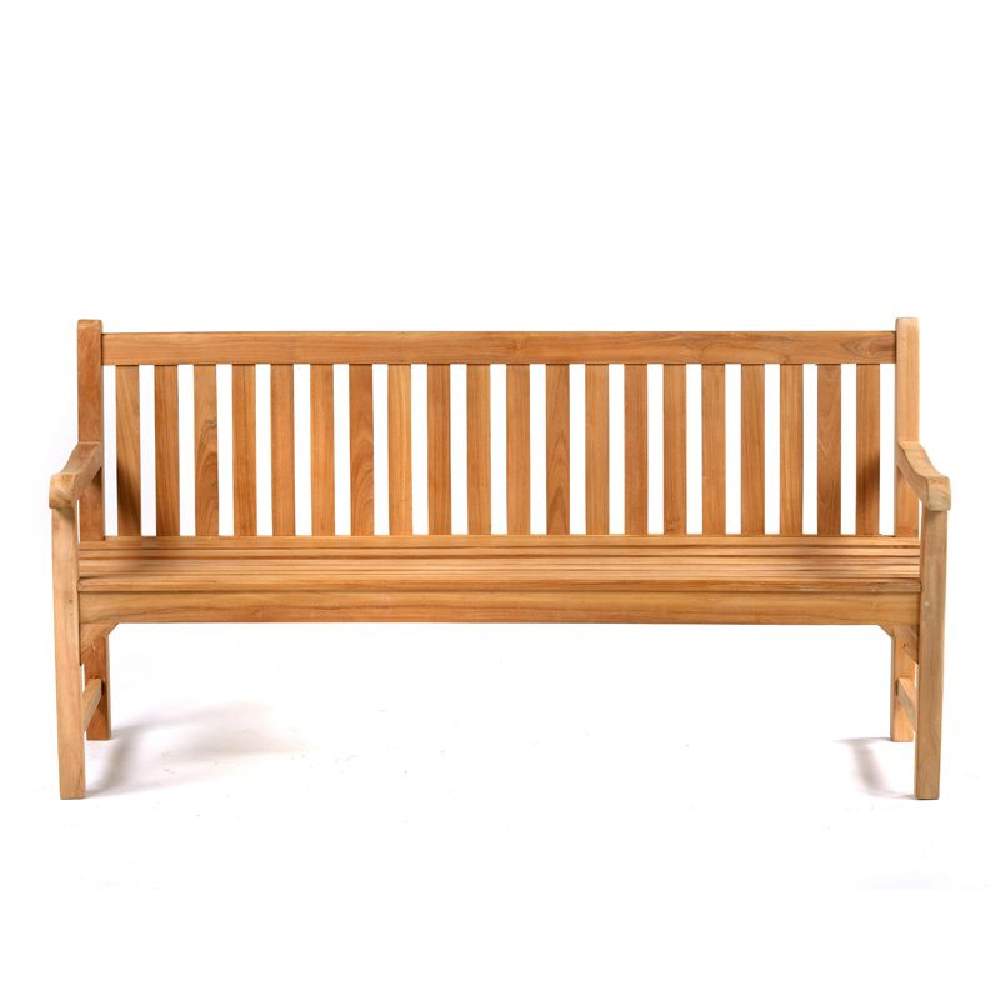Sierra Large Wooden Garden Seating Bench In Teak