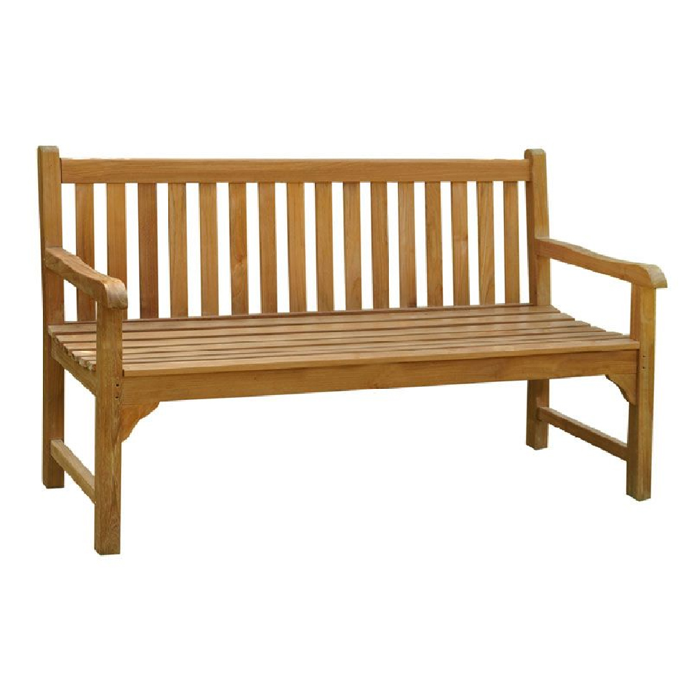 Sierra Medium Wooden Garden Seating Bench In Teak