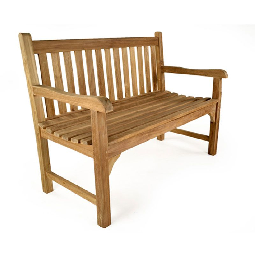 Sierra Small Wooden Garden Seating Bench In Teak