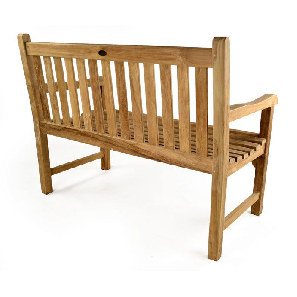 Sierra Small Wooden Garden Seating Bench In Teak