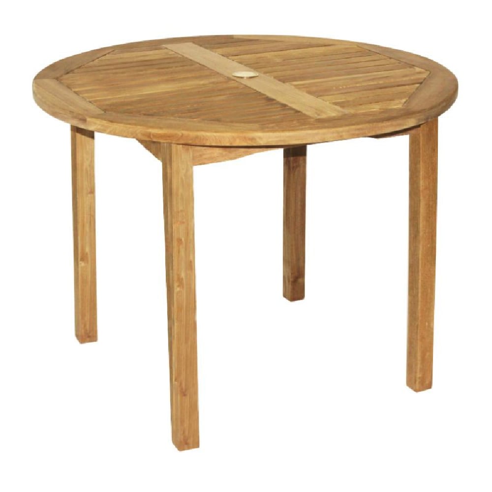 Product photograph of Sierra Small Wooden Round Dining Table In Teak from Furniture in Fashion
