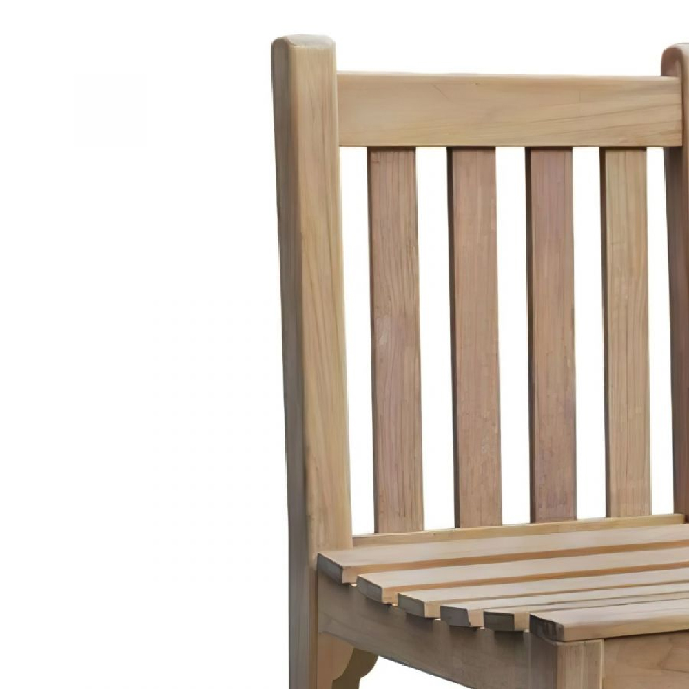 Sierra Teak Wooden Outdoor Bar Stools In Pair