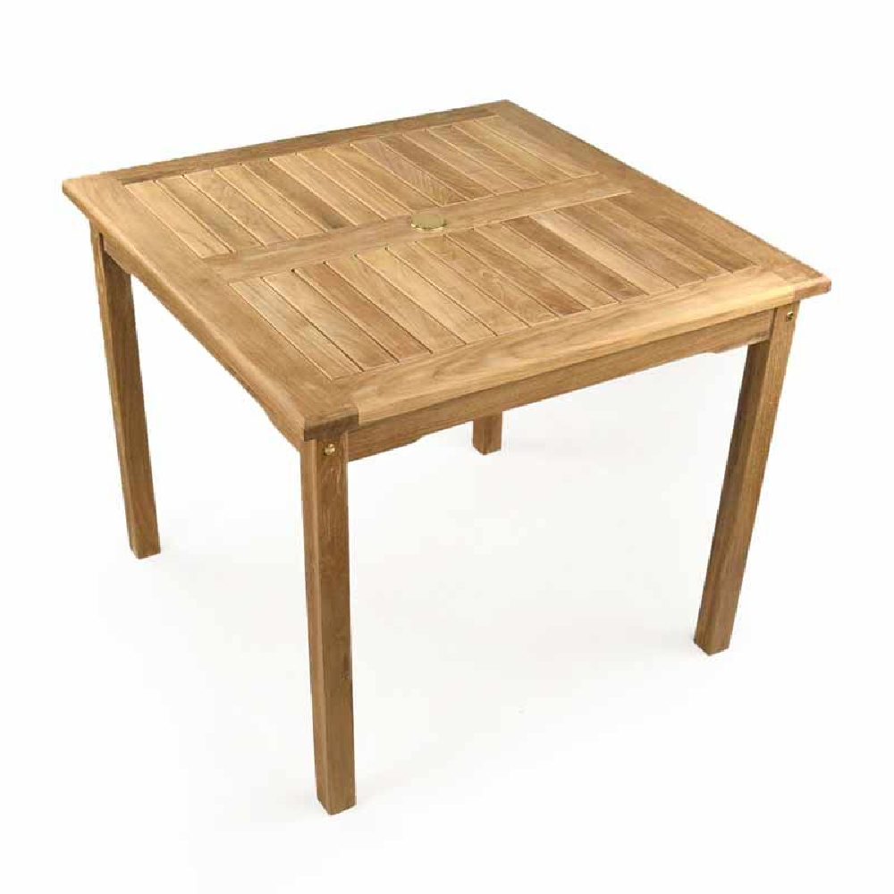 Sierra Wooden Small Square Dining Table In Teak