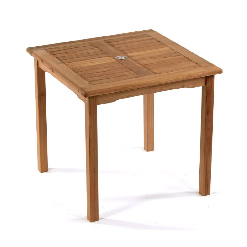 Sierra Wooden Square Bistro Table In Teak