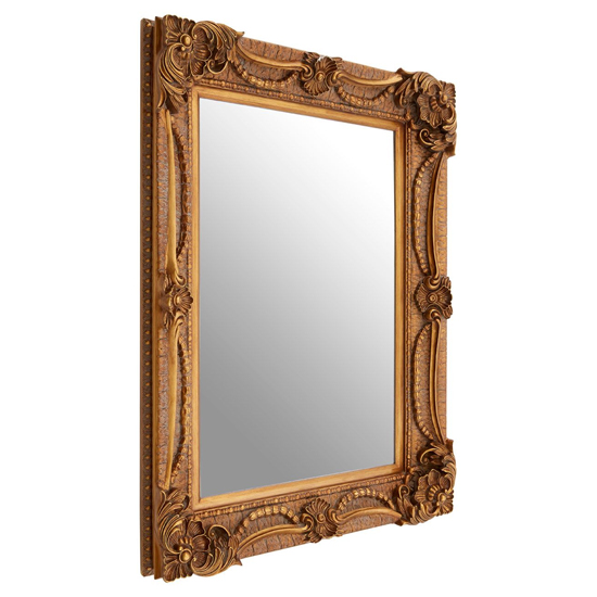 Read more about Signet rectangular wall bedroom mirror in antique bronze frame