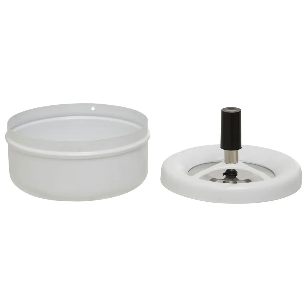Sikeston Medium Iron Spinning Ashtray In Matt White