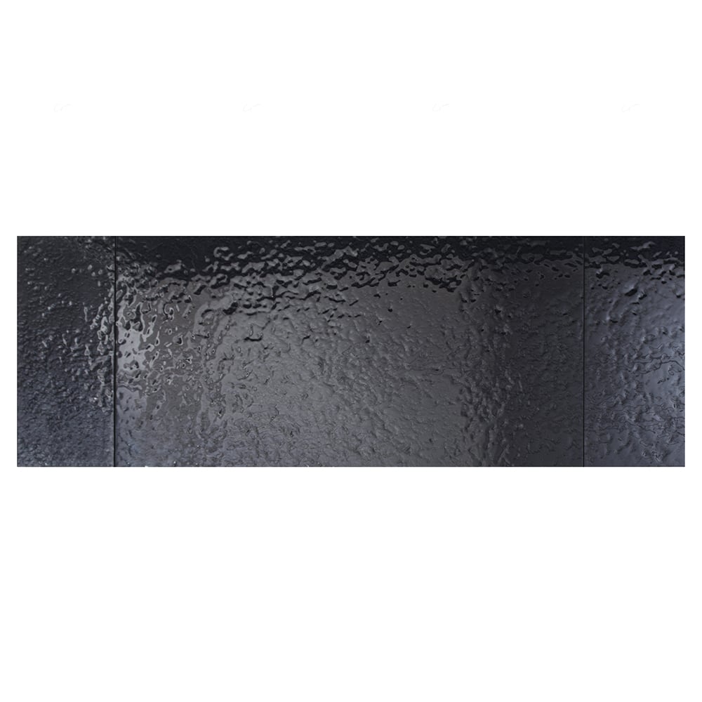 Silverton Glass Extending Dining Table In Carbon Black