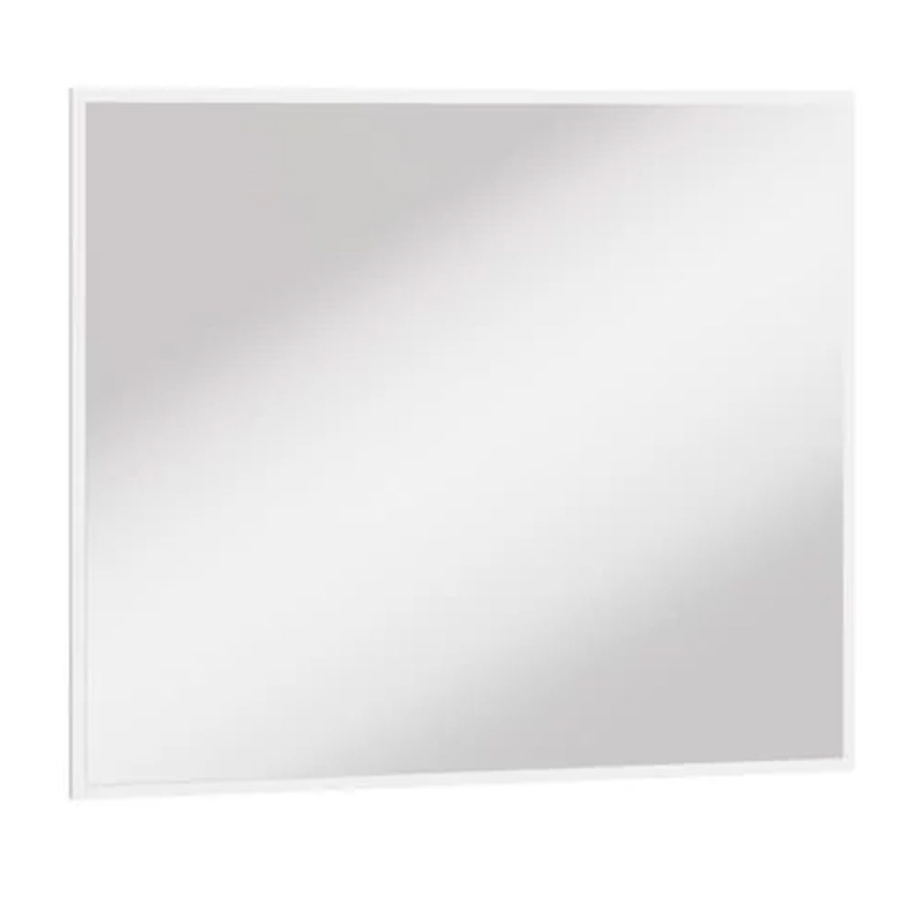 Silvis Bedroom Wall Mirror In White Wooden Frame