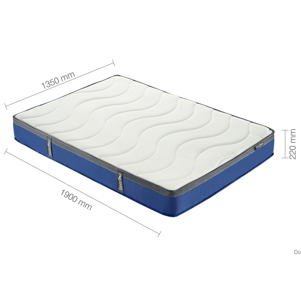 Silvis Fabric Double Mattress In White