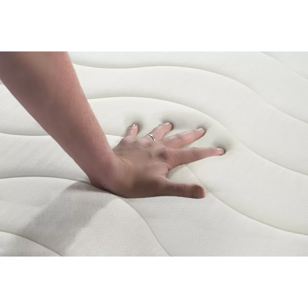 Silvis Fabric Single Mattress In White
