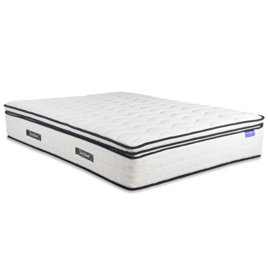 Product photograph of Silvis Space Pocket Sprung Double Mattress In White from Furniture in Fashion
