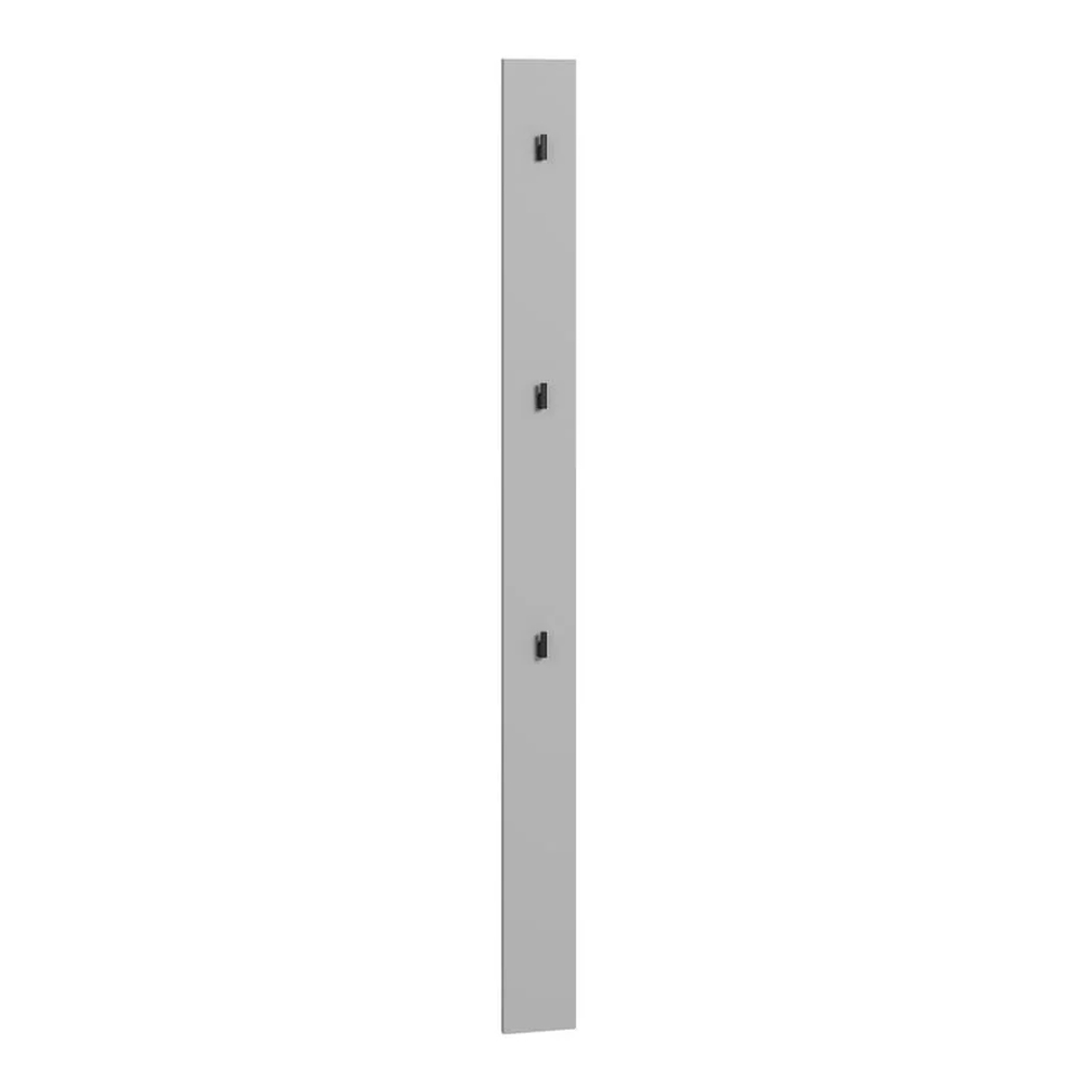 Silvis Vertical Wooden Hallway Coat Hanger In Grey