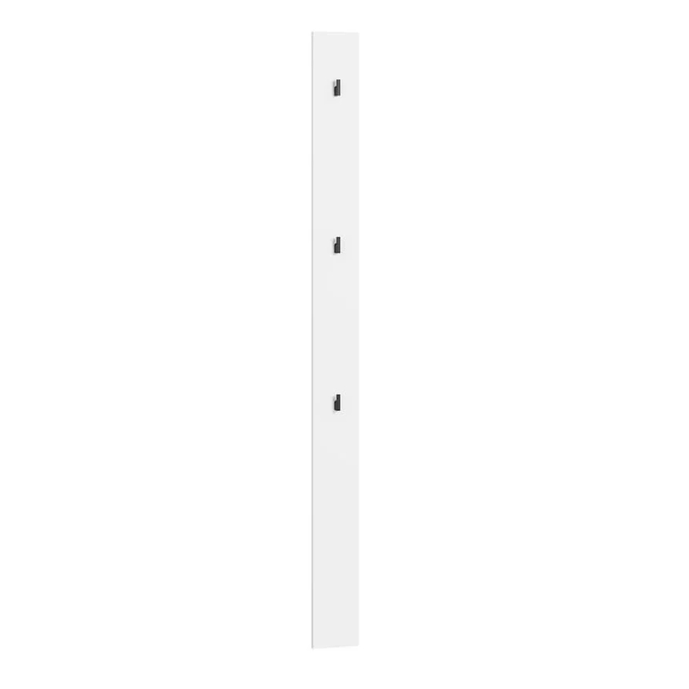 Silvis Vertical Wooden Hallway Coat Hanger In White