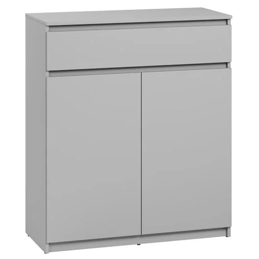 Silvis Wide Wooden Hallway Storage Cabinet With 2 Doors In Grey