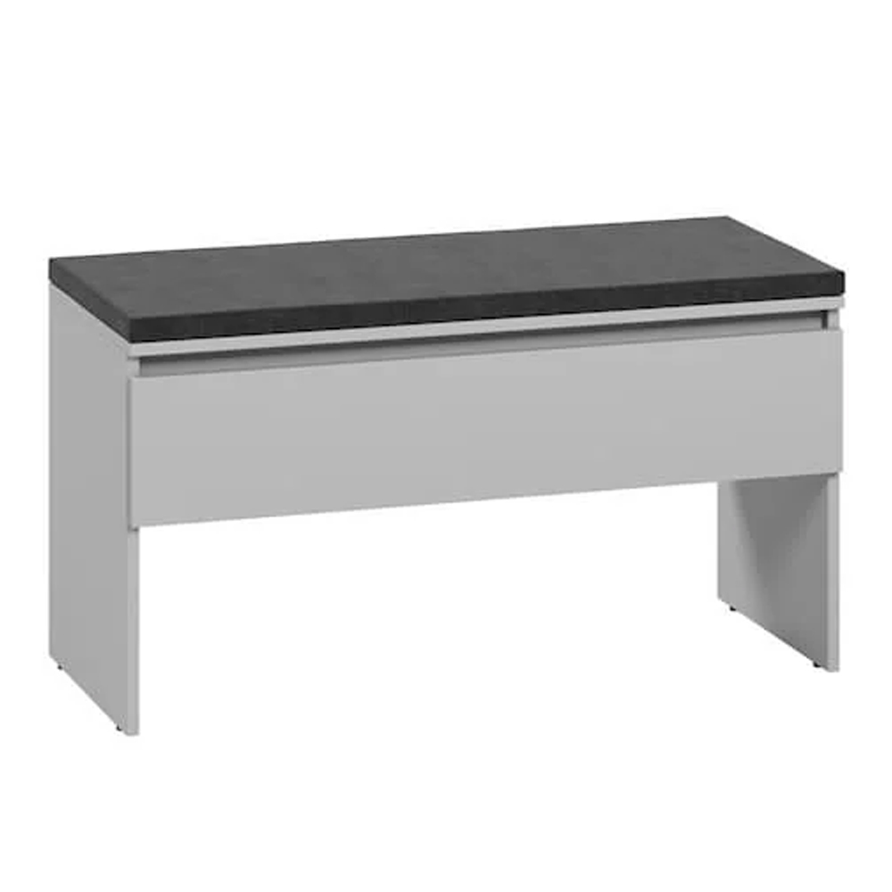 Silvis Wooden Hallway Seating Bench In Grey