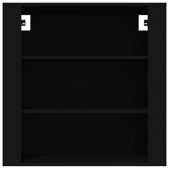 Silvis Wooden Wall Shelving Unit In Black Furniture in Fashion