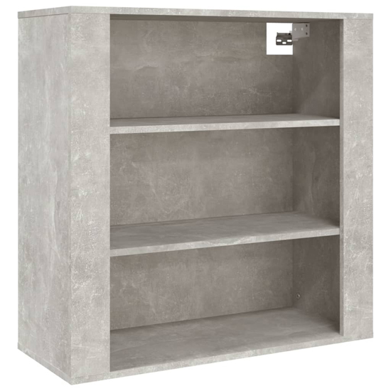 Silvis Wooden Wall Shelving Unit In Concrete Effect