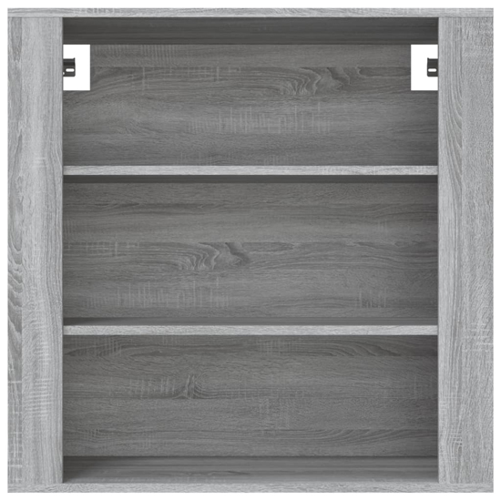 Silvis Wooden Wall Shelving Unit In Grey Sonoma Oak