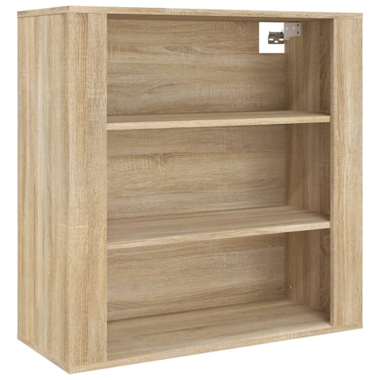 Silvis Wooden Wall Shelving Unit In Sonoma Oak Furniture in Fashion