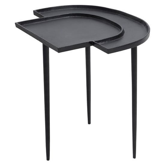 Read more about Simbala metal side table in nickel and black